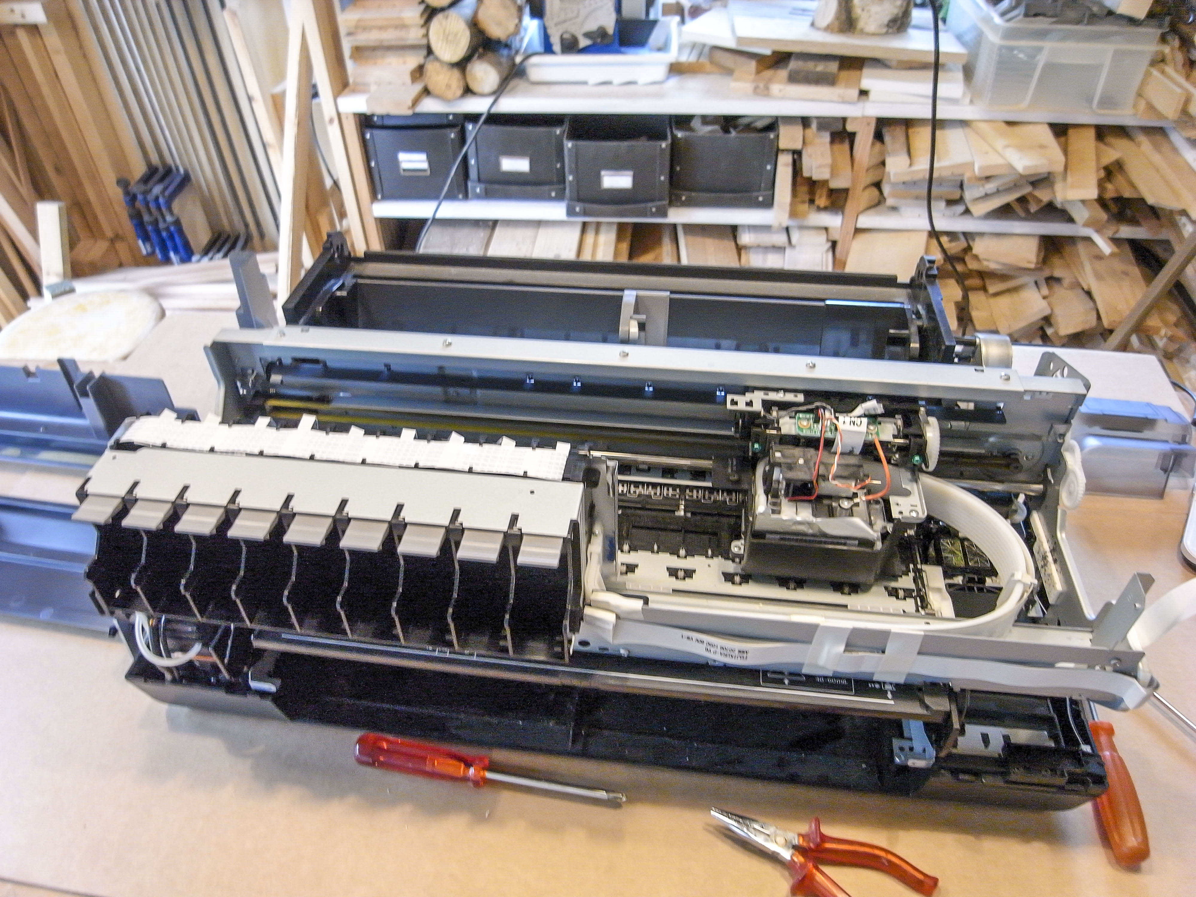 Epson 3800 on the repair bench