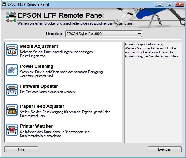 Epson LFP Remote Panel